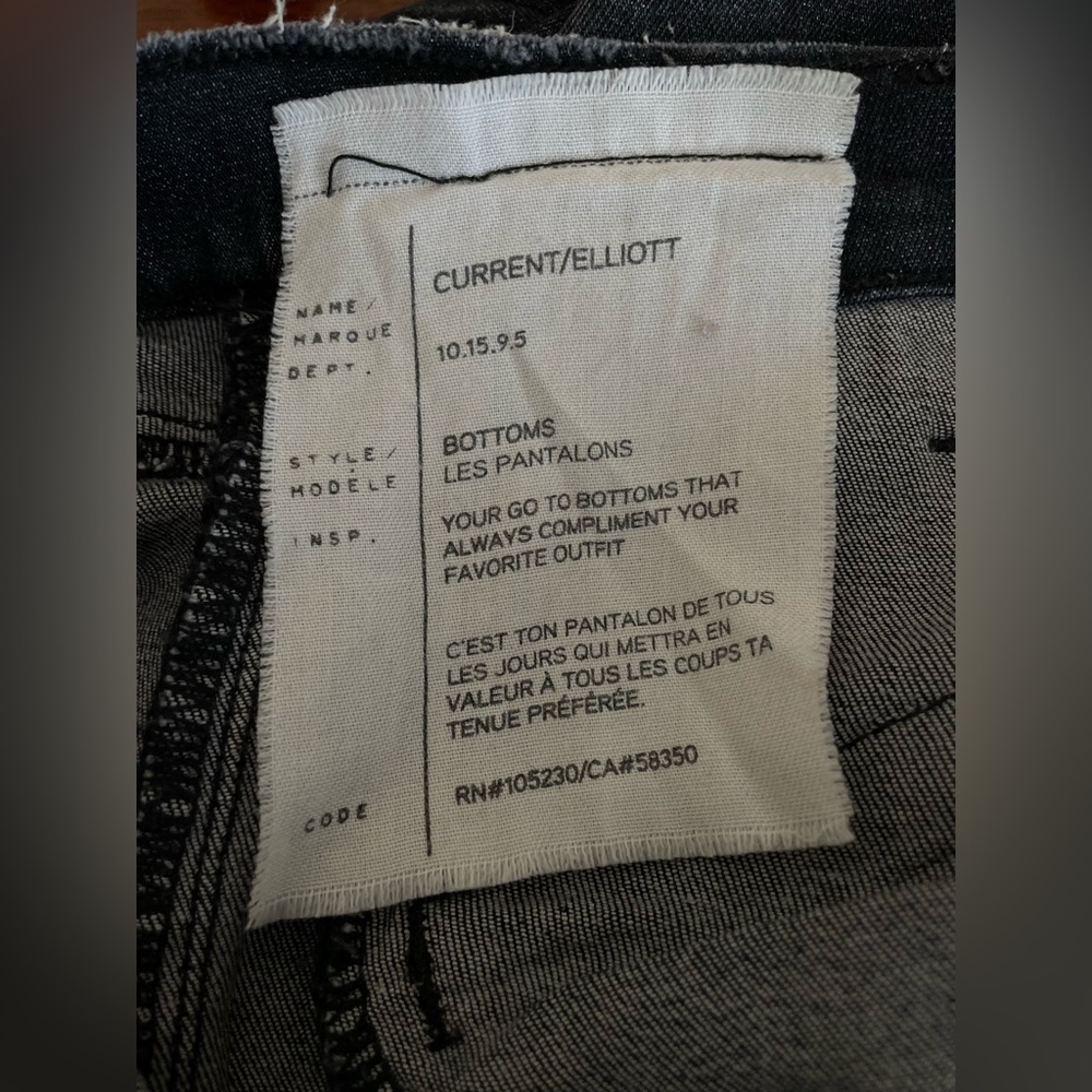 Current / Elliott Womens Jeans Skinny Ankle Distressed - Stretch - Size 28 Black - Picture 6 of 8
